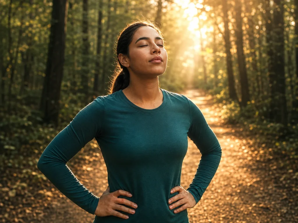 chica en la naturaleza